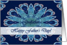 Father’s Day for Godfather, Blue Hearts Mandala card