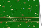 Happy Holidays, Gold Stars and Green card