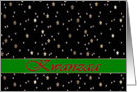 Kwanzaa Belated Green Stripe Red Black Golden Stars card