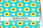 Happy Easter for Future Son in Law Daisies on Turquoise card