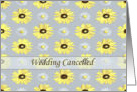 Wedding Cancelled Daisies on Silver card