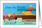 Happy 5th Birthday for a Boy, Hummingbird and Flowers Collage card