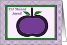 Arabic Birthday, Purple Apple Collage card