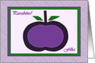 Portuguese Birthday for Daughter, Purple Apple Collage card