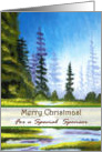 Merry Christmas Sponsor, Pine Forest card