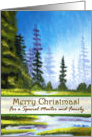 Merry Christmas Mentor and Family, Pine Forest card