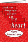 Happy Valentine’s Day, Stepping Softly into my Heart card