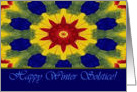 Happy Winter Solstice, Rose Window Painting card