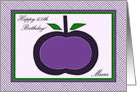 Happy 65th Birthday for Mum, Purple Apple Collage card