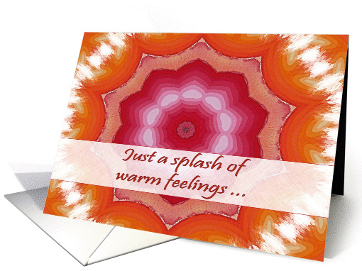 Get Well for Friend, Orange Pink Mandala card (1007603)