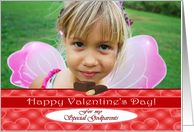 Valentine’s Day Photo Card for Godparents, Yummy Chocolate and Hearts card
