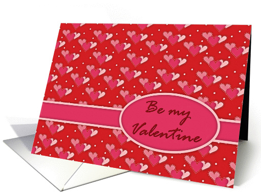 Be my Valentine, Three Hearts on Red card (1031723)