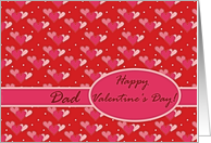 Valentine’s Day for Dad, Three Hearts on Red card