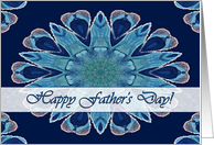 Happy Father’s Day, Blue Hearts Mandala card