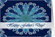 Happy Father’s Day for Estranged Father, Blue Hearts Mandala card
