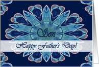 Father’s Day for Son, Blue Hearts Mandala card