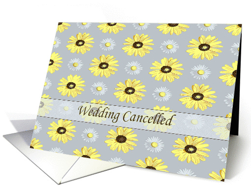 Wedding Cancelled Daisies on Silver card (1220878)