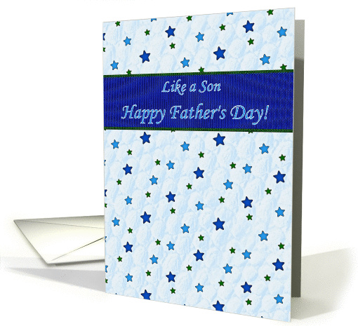 Father's Day for Someone Like a Son Blue Tiny Stars card (1286554)