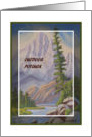 Outdoor Potluck Rugged Mountain card