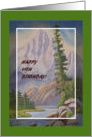 49th Birthday Rugged Mountain card