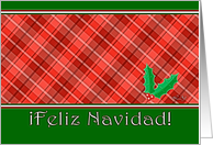 Feliz Navidad, Red Holly Berries card