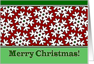 Merry Christmas for a Couple, Snow Crystals card