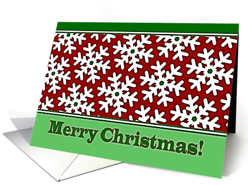 Merry Christmas Friend and Wife, White Snow Crystals card (882482)