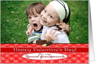 Valentine for Grandparents Photo Card, Yummy Chocolate card