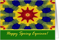 Happy Spring Equinox, Rose Window Painting card