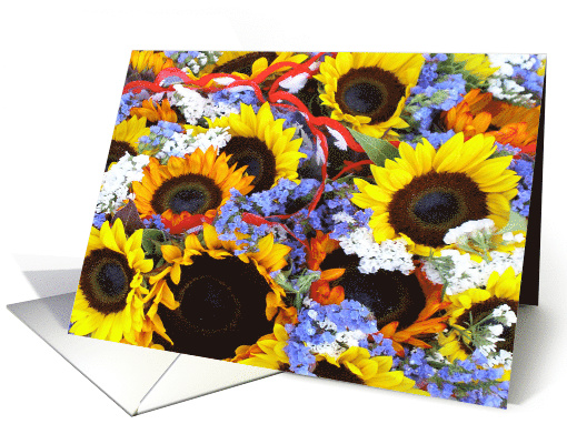 Mixed Bouquet card (430854)
