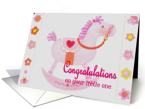 Congratulations on your little one_girl card (433419)