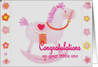 Congratulations on your little one_girl card