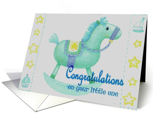 Congratulations on your little one_boy card (433421)