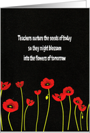 Teachers Nurture the Seeds of Today.... card