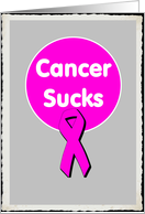 cancer sucks card