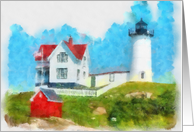 Your own light Maine Lighthouse Inspiration card