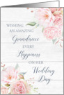 Rustic Pink Floral Grandniece Wedding Day card