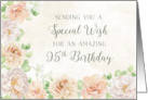 Happy 95th Birthday Pastel Spring Flowers card