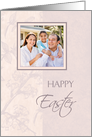 Happy Easter Photo Card - Pink Floral card