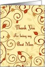 Thank You Best Man - Fall Leaves card