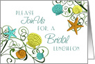 Bridal Luncheon Shells Invitation card