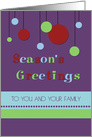 Season’s Greeting - Modern Decorations card