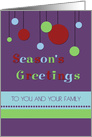 Season’s Greeting from Couple - Modern Decorations card