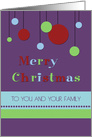 Merry Christmas Card - Modern Decorations card