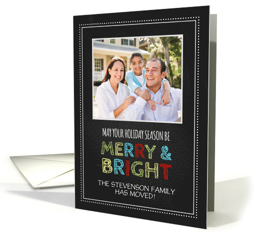 Photo Merry & Bright Christmas We've Moved Card -... (1147124)