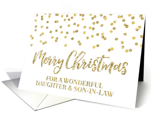 Gold Glitter Effect Confetti Merry Christmas for Daughter... (1449580)