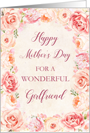 Purple and Pink Flowers Girlfriend Mother’s Day Card
