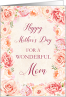 Pink Flowers Mom Mother’s Day from Daughter Card