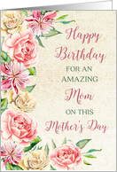 Country Flowers Mom Birthday on Mother’s Day Card