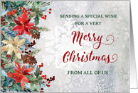 Winter Floral from Group Merry Christmas card